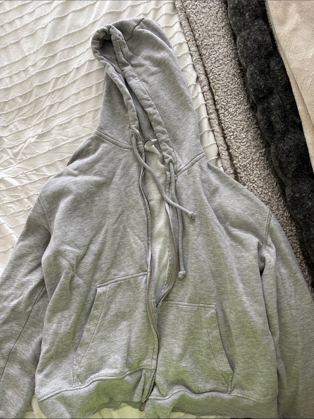 H&M Gray Zip-Up Hoodie